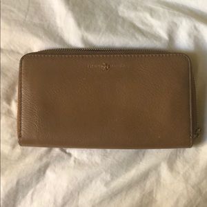 Tory Burch Brown Leather Wallet